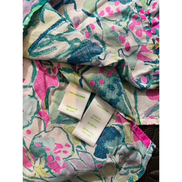 LILLY PULITZER LADIE'S HARBOUR ISLAND TUNIC MULTI COLOUR EARLY BLOOMER XXS - Picture 4 of 8